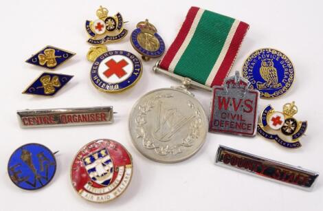 A collection of badges