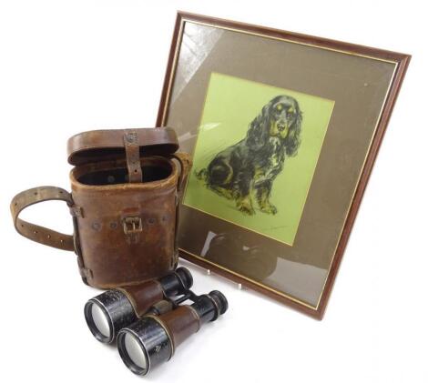 A pair of First World War field binoculars