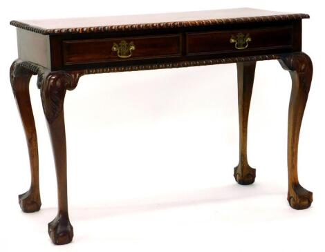 A hardwood side table in 18thC style