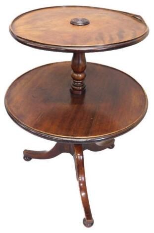 A George III mahogany dumb waiter