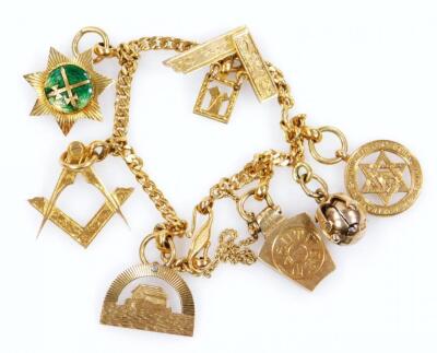 A charm bracelet