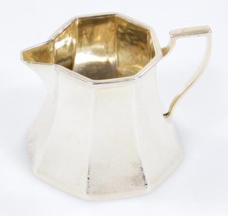 A George V silver cream jug