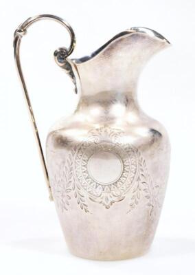 A Victorian silver ewer