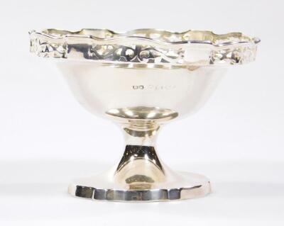 A George V silver bon bon basket