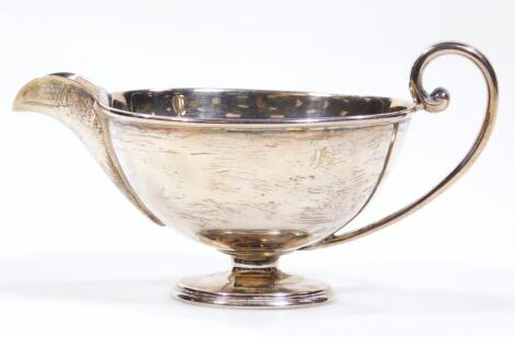 A George V silver cream jug
