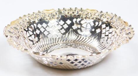 A Victorian silver dish