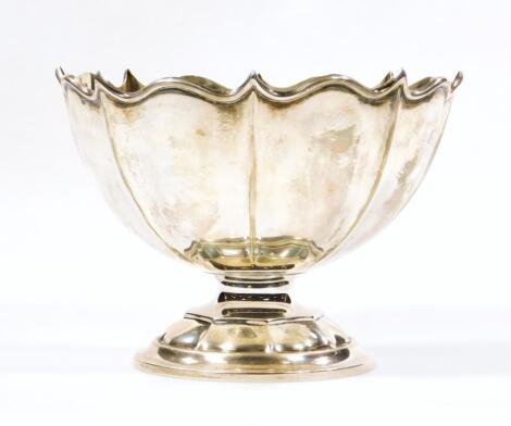 A George V silver footed bowl