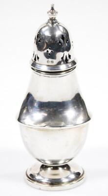 A George VI silver caster