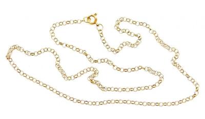 A 9ct gold necklace - 2