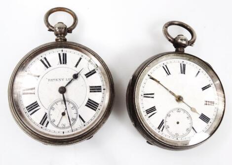 A Victorian silver open faced pocket watch