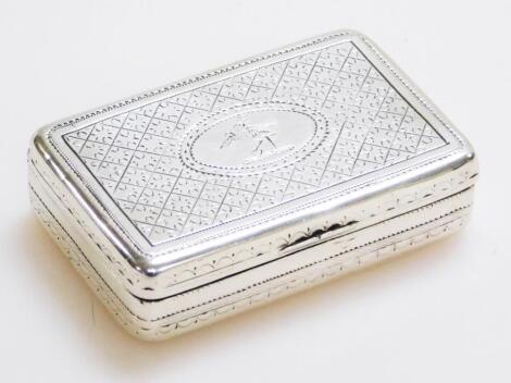 A George III silver and silver gilt snuff box