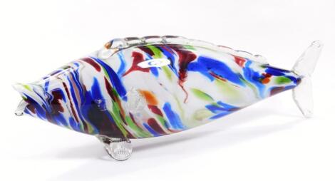 A 1970s Murano style glass fish