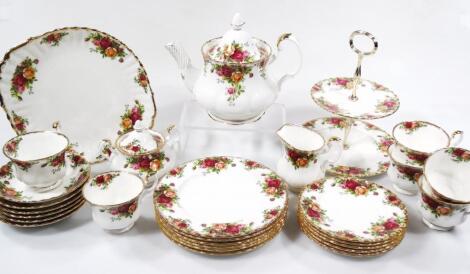 A Royal Albert Old Country Roses part tea service