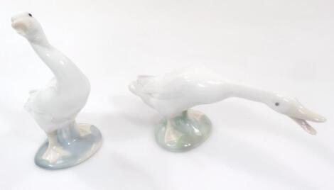 A 20thC Lladro figure of a goose