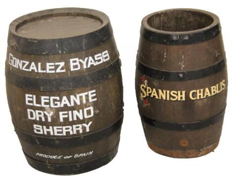 A Gonzalez Byass sherry barrel