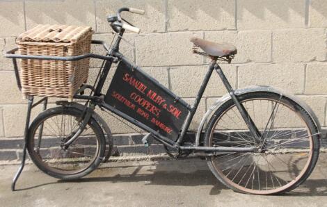 An early 20thC advertising butcher's bike