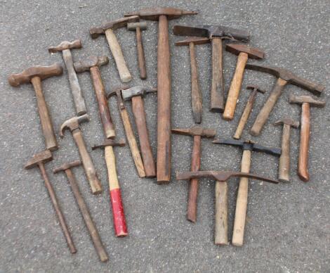 Various heavy duty and other hammers