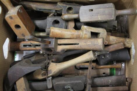 Various bygone hand tools