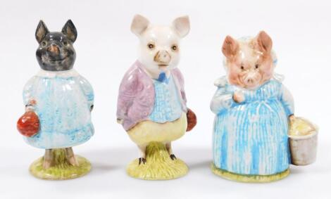 Three Beswick Beatrix Potter figures