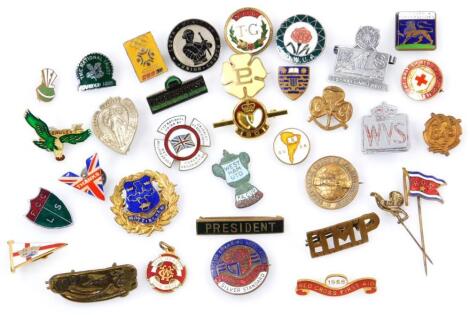 Various enamel and other badges