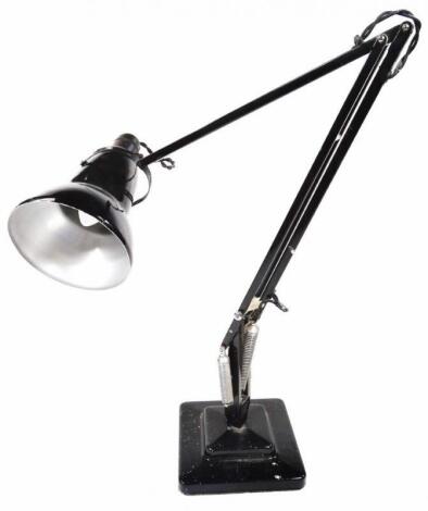 A mid 20thC Bauhaus design angle poise lamp