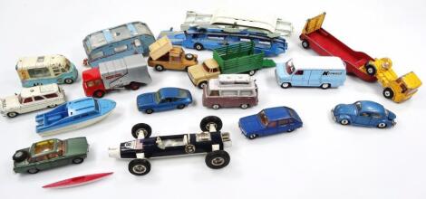 Various die-cast vehicles