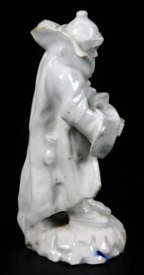 An 18thC Bow porcelain figure of Winter - 4