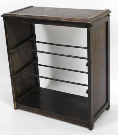 An open side cabinet.