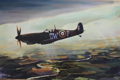 Terry Shelbourne (b1930). Spitfire