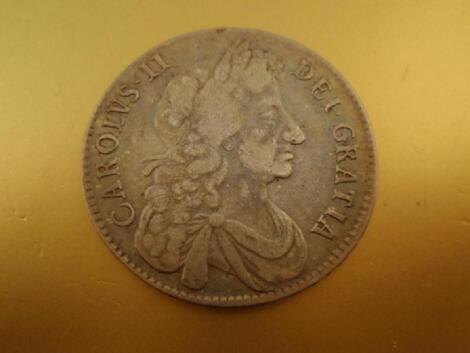 A 1673 half crown.