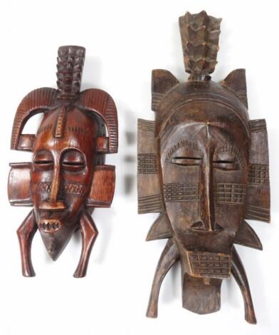 A 20thC African tribal wooden mask