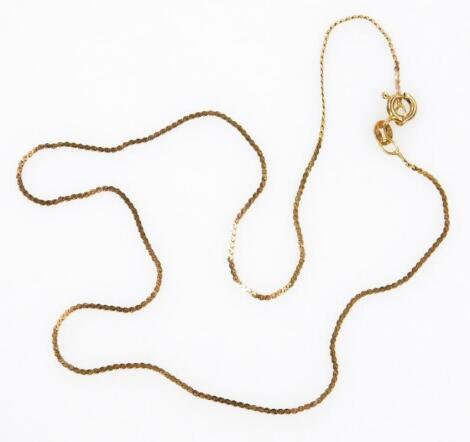 A 9ct gold fancy link chain