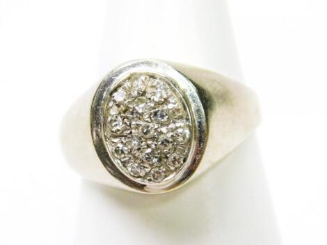 A diamond dress ring