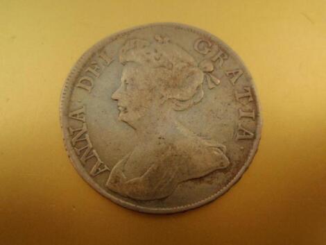 A 1712 half crown.