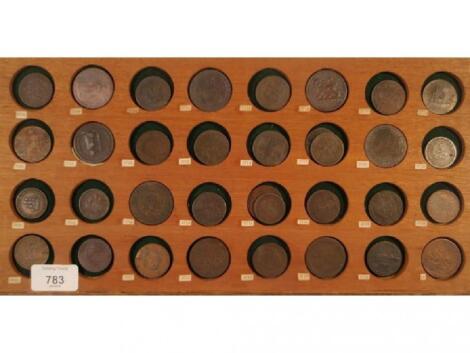 Assorted tokens mainly 18th and 19th century