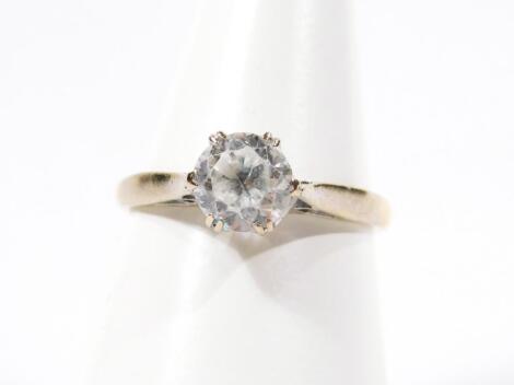 An 18ct gold solitaire ring