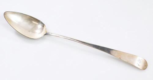 A George III Scottish silver basting spoon