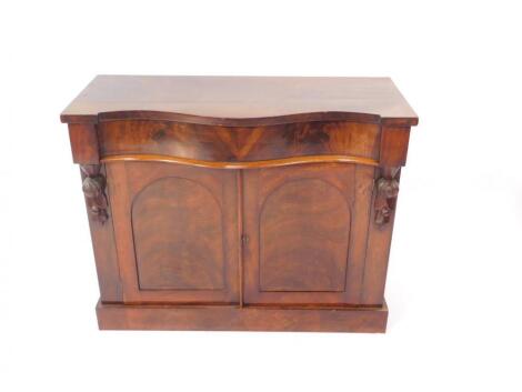 A Victorian mahogany chiffonier