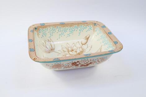 A Doulton Lambeth pottery wash bowl