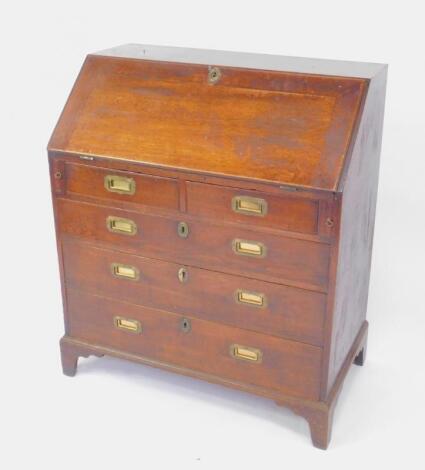 A George III oak bureau