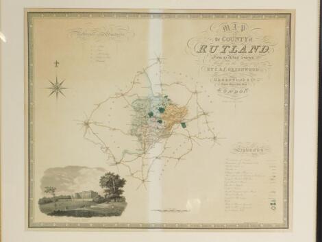 C & J Greenwood. Map of the Country of Rutland