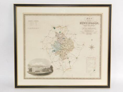 C & J Greenwood. Map of the Country of Huntingdon