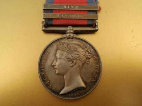 A Military General Service Medal (1793-1814) issued in 1848 for services