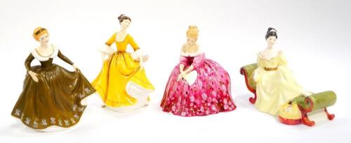 Four Royal Doulton figures