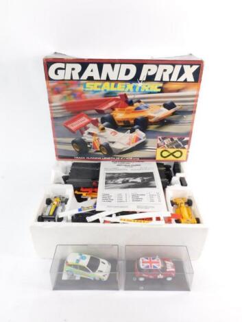 A Scalextric Grand Prix racing set