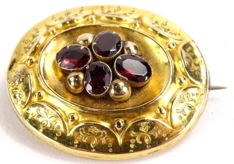 A Victorian memorial brooch