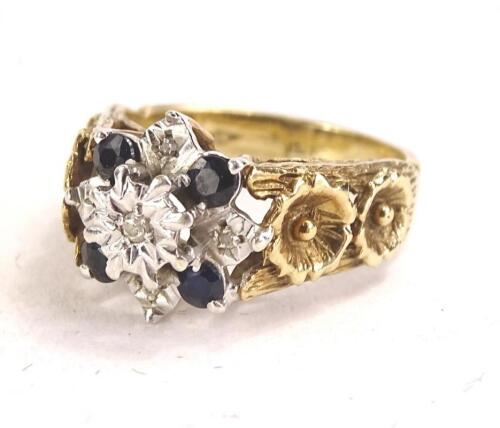 A 9ct gold dress ring