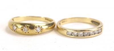 Two 9ct gold dress rings