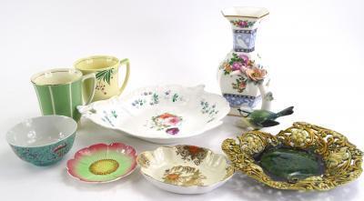 A collection of pottery and porcelain