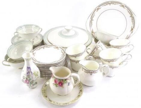 A Royal Doulton Berkshire pattern part dinner service